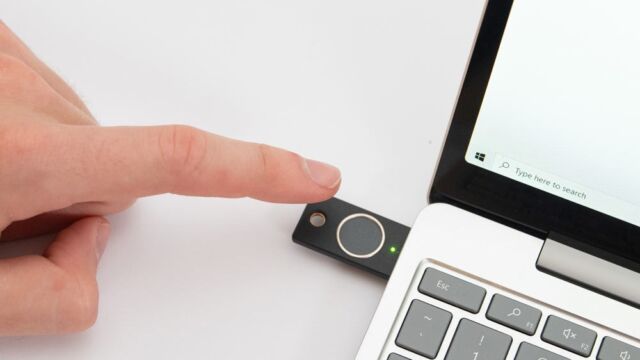 New Yubico security keys let you use fingerprints instead of passwords